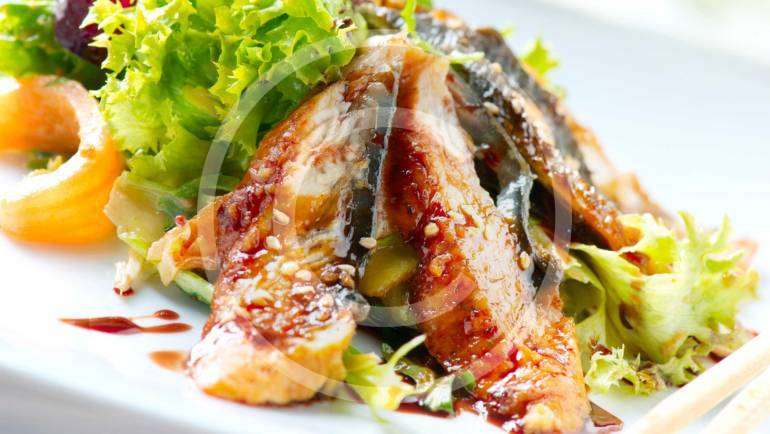 Broiled Tilapia with Thai Coconut-Curry Sauce